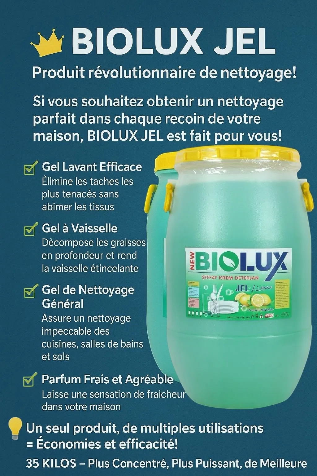 NEWBİOLÜX BULAŞIK DETERJANI JEL