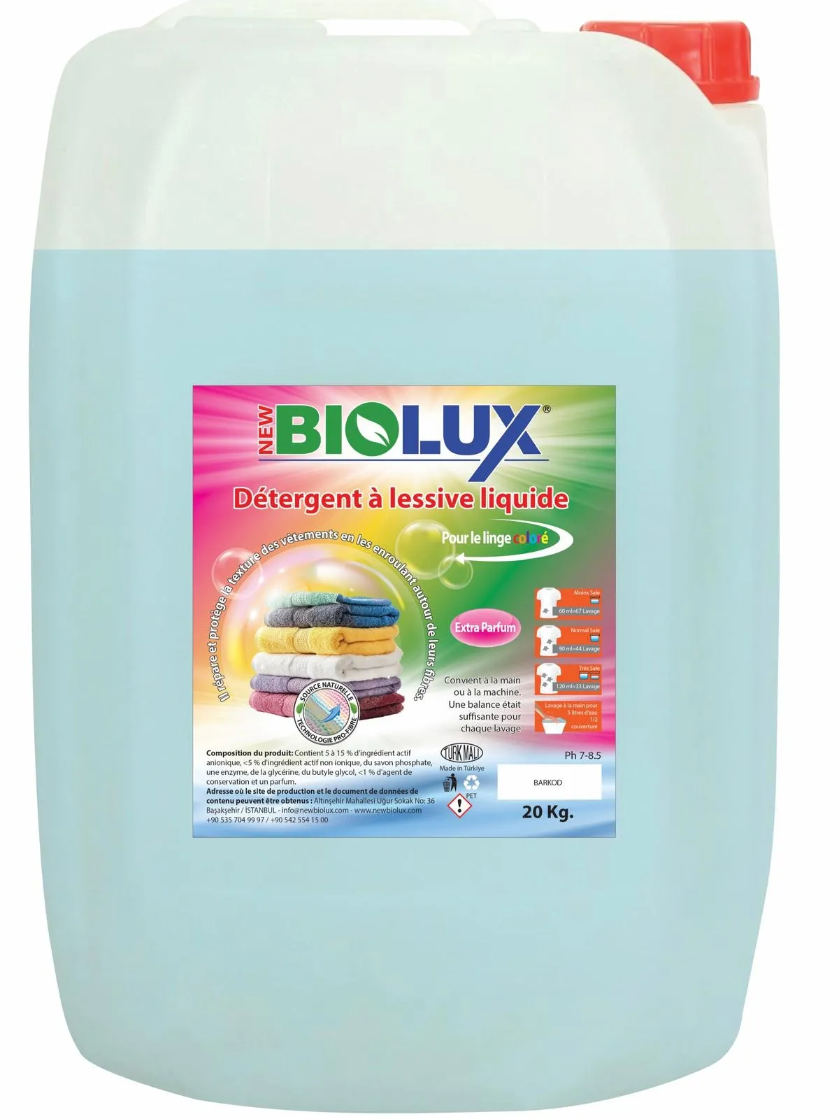 NEWBİOLÜX ÇAMAŞIR DETERJANI RENKLİLER